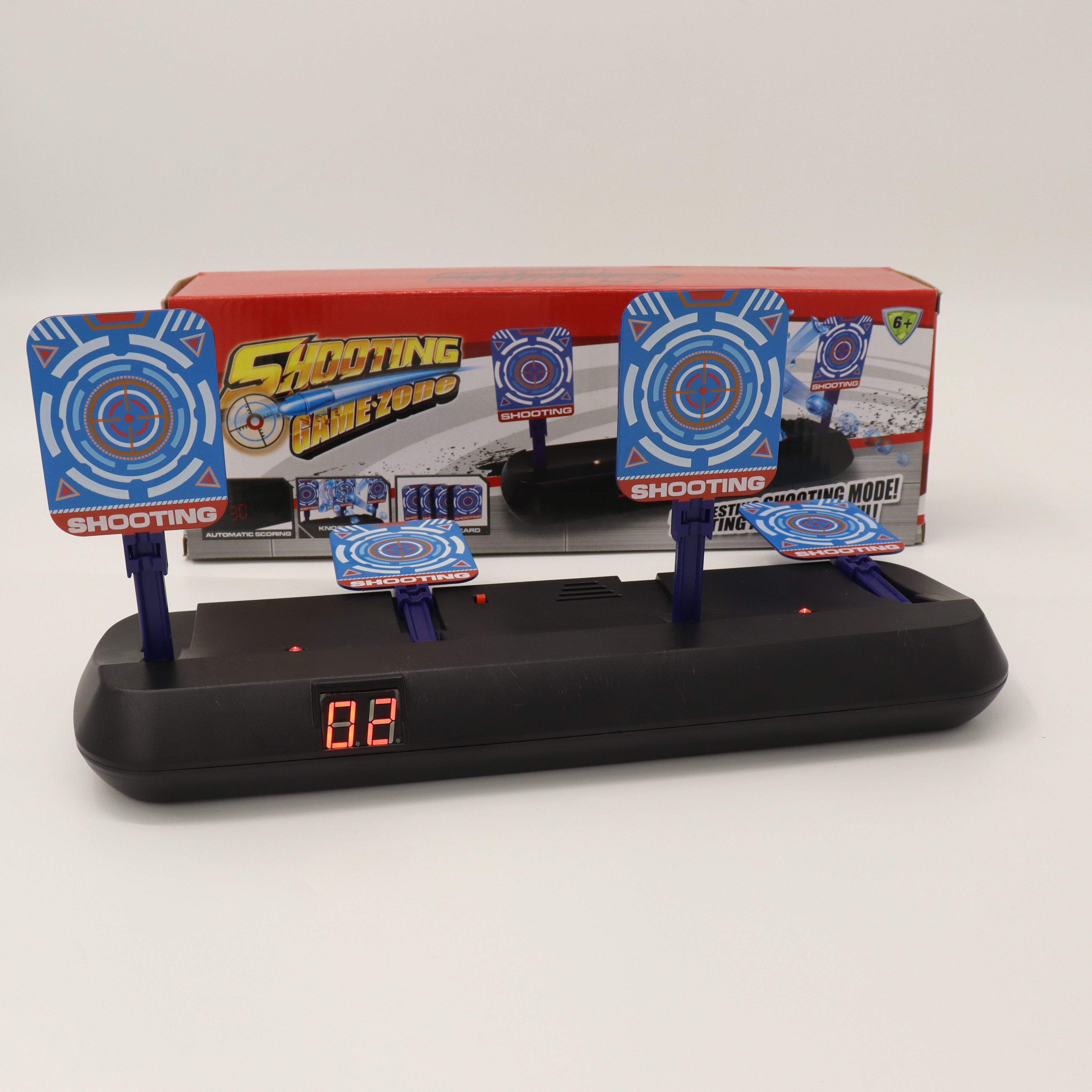 Gel blaster skydeskive target Gel Blaster | Elektronisk skydeskive med 4 skiver 🎯 Gel Blaster Danmark Elektronisk skydeskive med 4 skiver, passer perfekt til gel blasters. Lyden af knust glas når skiven bliver ramt.
