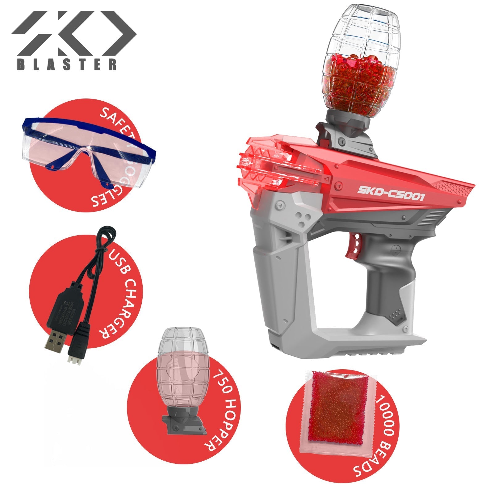 Gel Blaster SKD CS001 - Rød